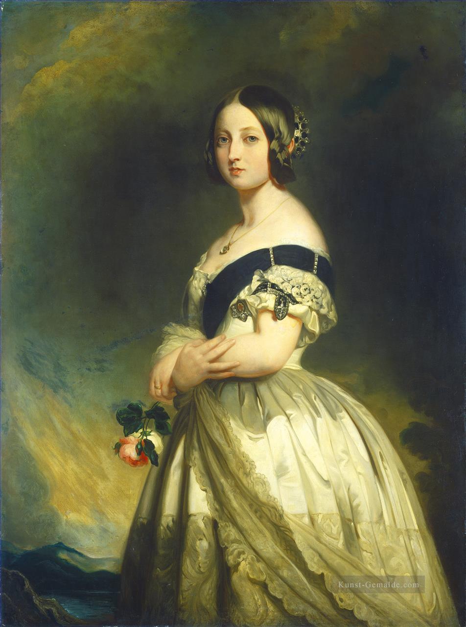 Queen Victoria 1842 Königtum Porträt Franz Xaver Winterhalter Ölgemälde